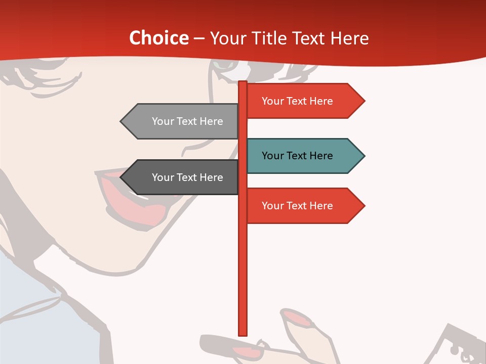 Girl Female Healthy PowerPoint Template