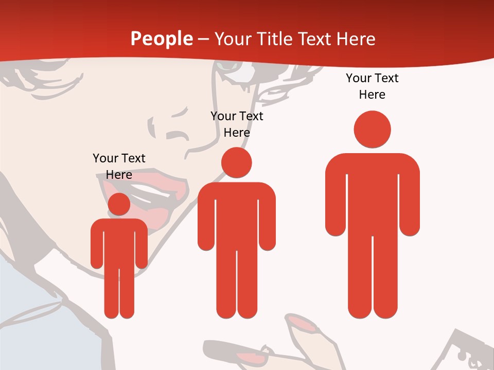 Girl Female Healthy PowerPoint Template