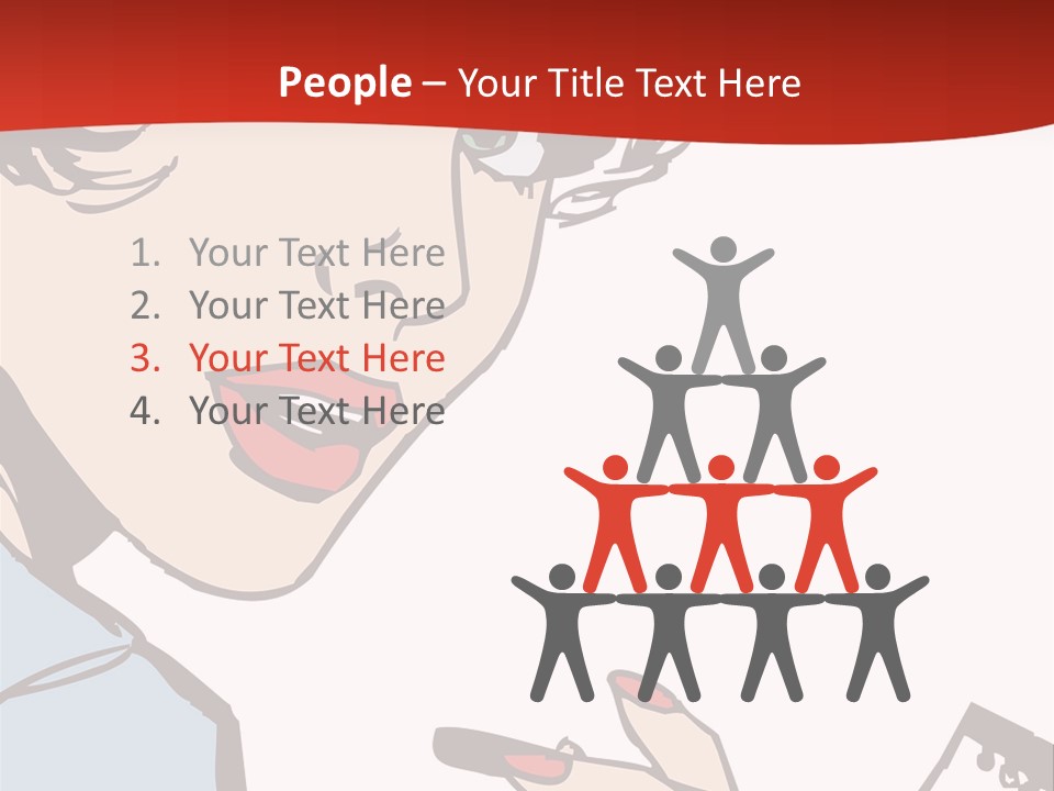 Girl Female Healthy PowerPoint Template