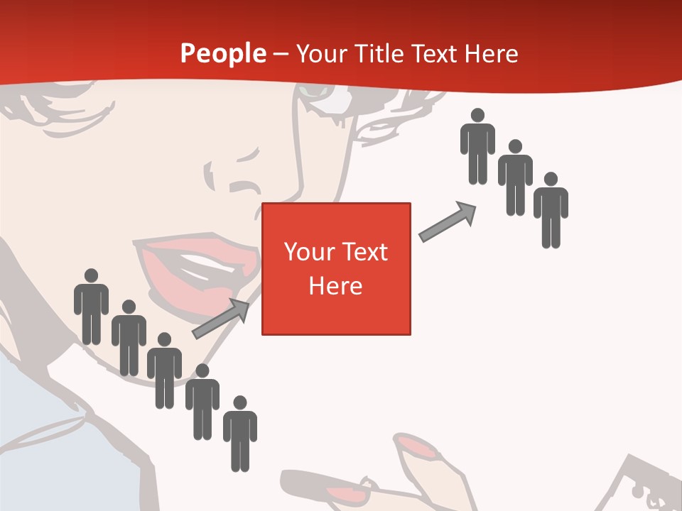 Girl Female Healthy PowerPoint Template