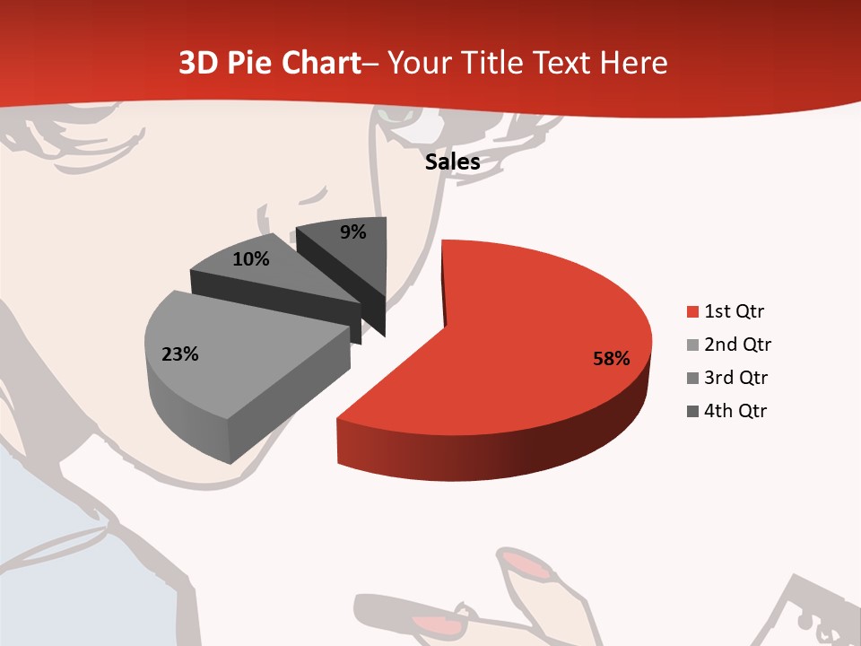 Girl Female Healthy PowerPoint Template