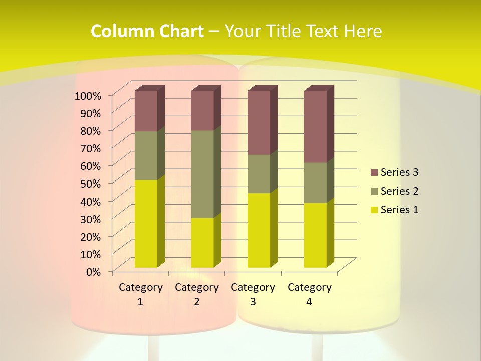 Backgrounds Design Yellow PowerPoint Template