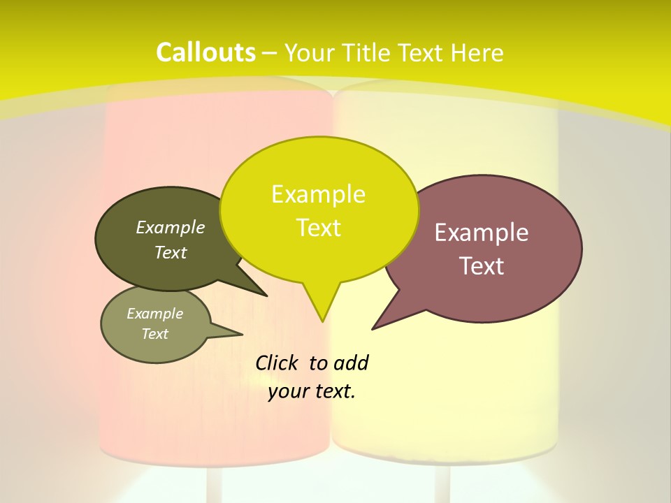 Backgrounds Design Yellow PowerPoint Template