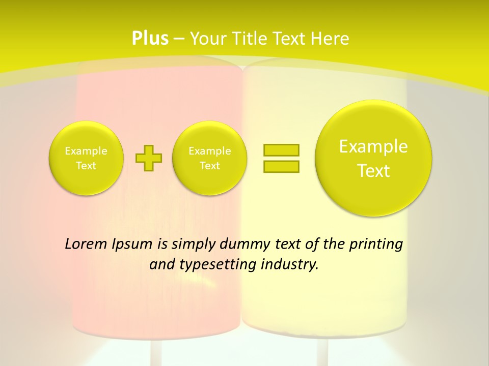 Backgrounds Design Yellow PowerPoint Template