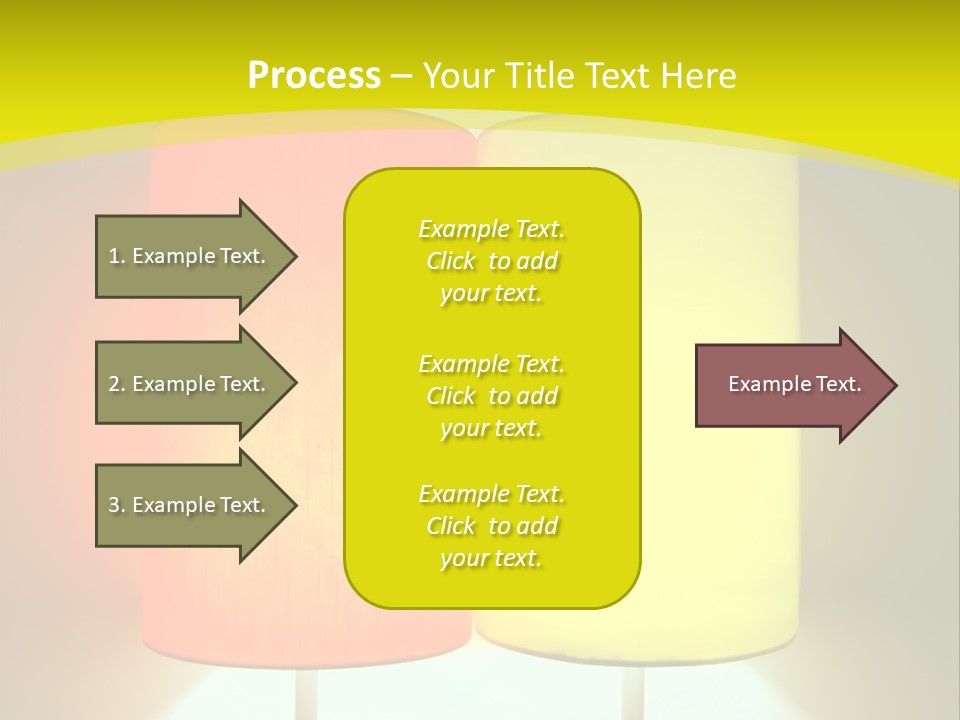 Backgrounds Design Yellow PowerPoint Template
