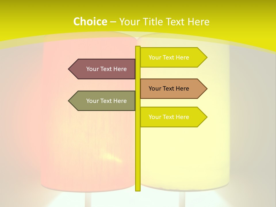 Backgrounds Design Yellow PowerPoint Template