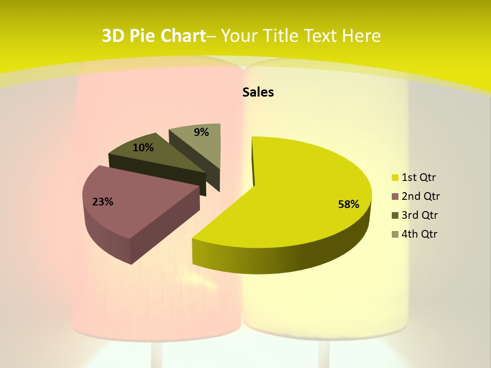 Backgrounds Design Yellow PowerPoint Template