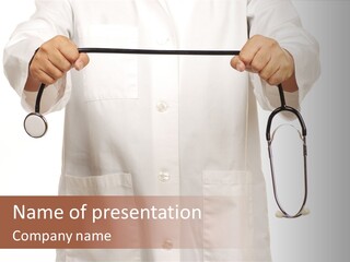 Stethoscope Government Debate PowerPoint Template