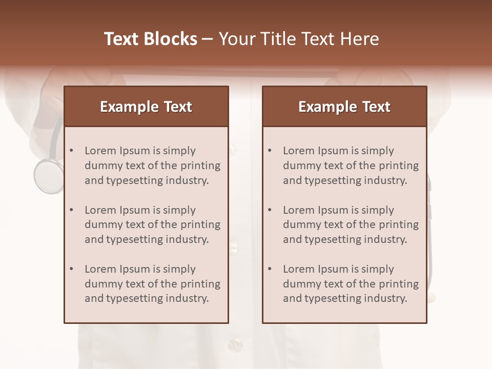 Stethoscope Government Debate PowerPoint Template