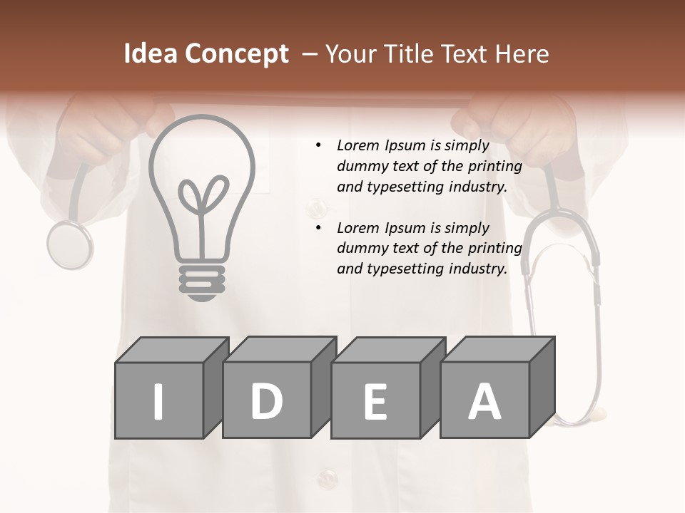 Stethoscope Government Debate PowerPoint Template