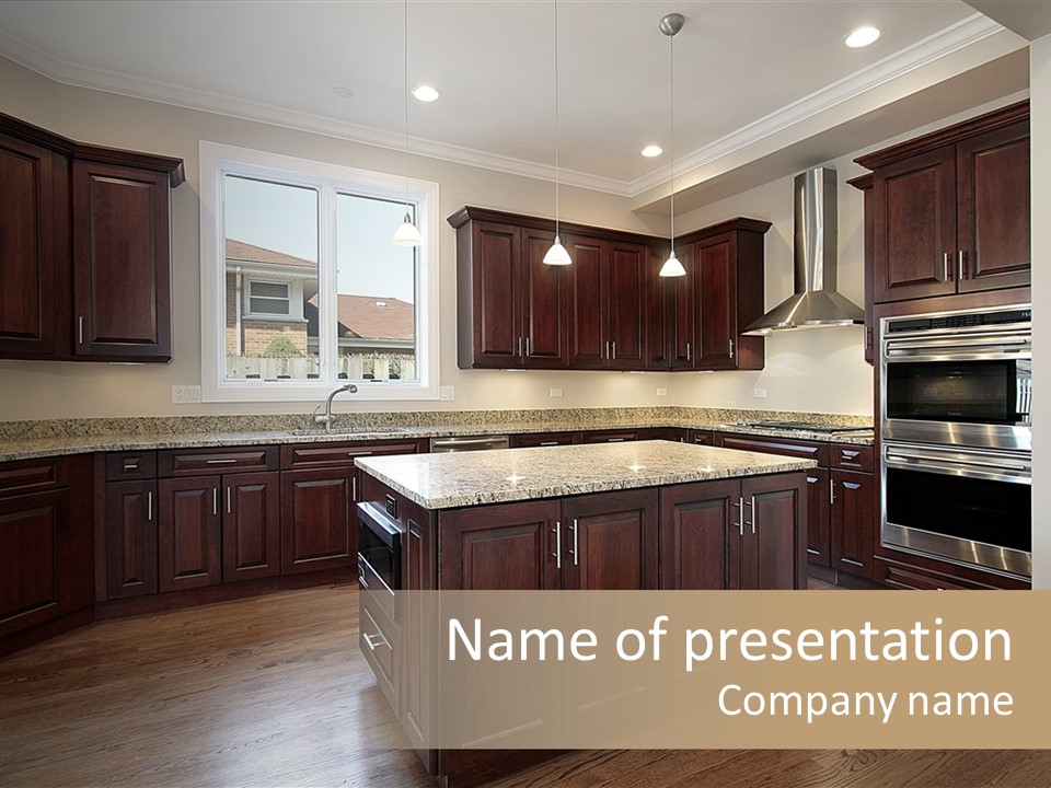 Estate Design Kitchen PowerPoint Template