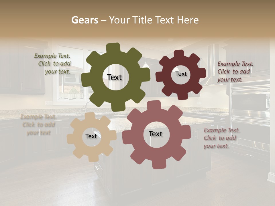 Estate Design Kitchen PowerPoint Template