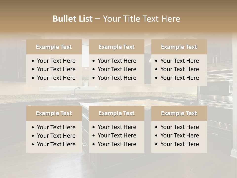 Estate Design Kitchen PowerPoint Template
