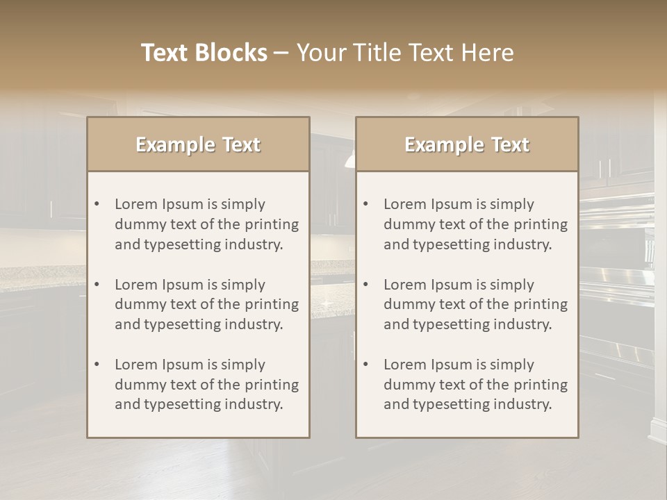 Estate Design Kitchen PowerPoint Template