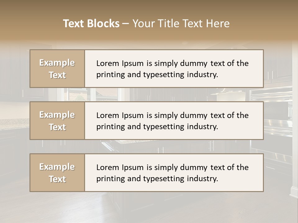 Estate Design Kitchen PowerPoint Template