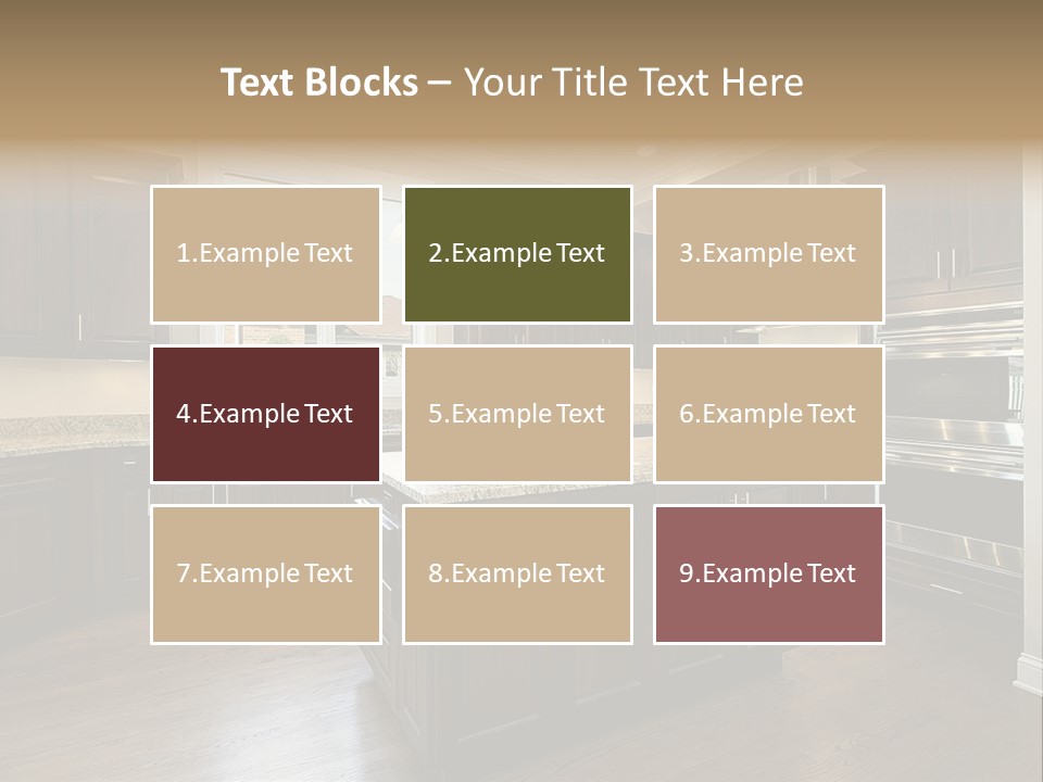 Estate Design Kitchen PowerPoint Template
