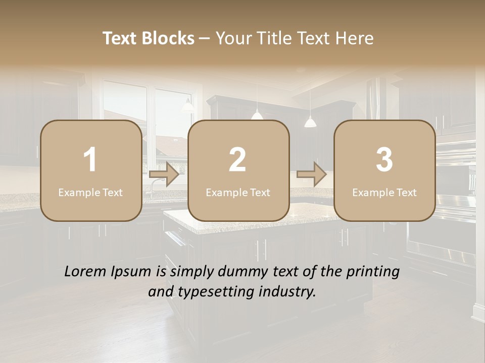 Estate Design Kitchen PowerPoint Template