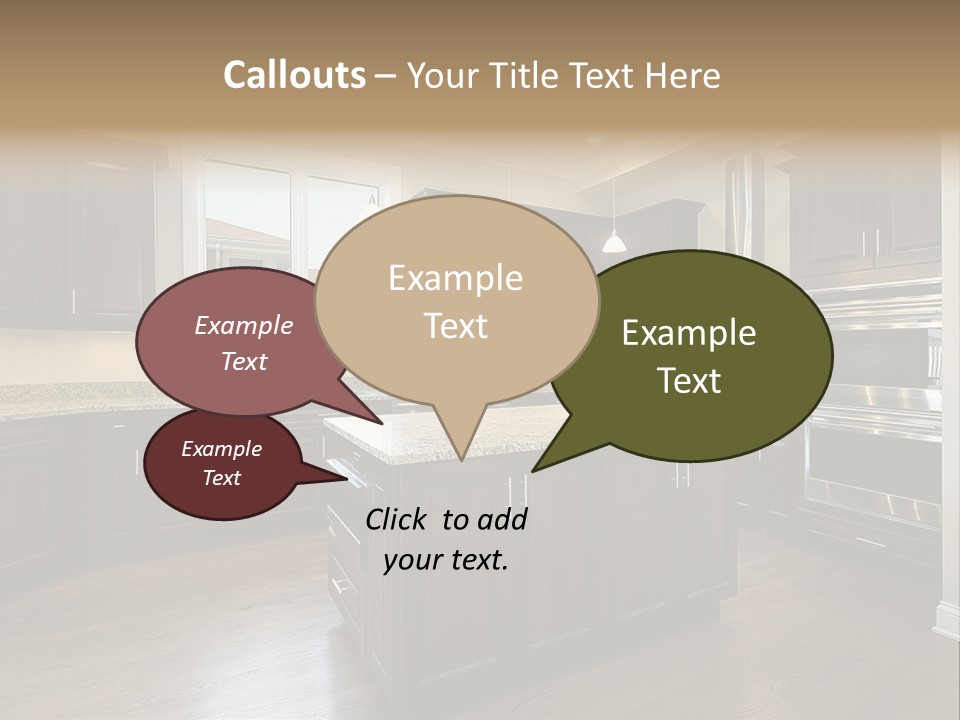 Estate Design Kitchen PowerPoint Template