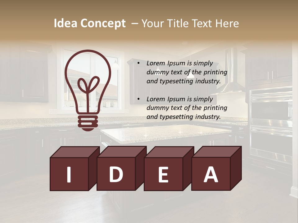 Estate Design Kitchen PowerPoint Template