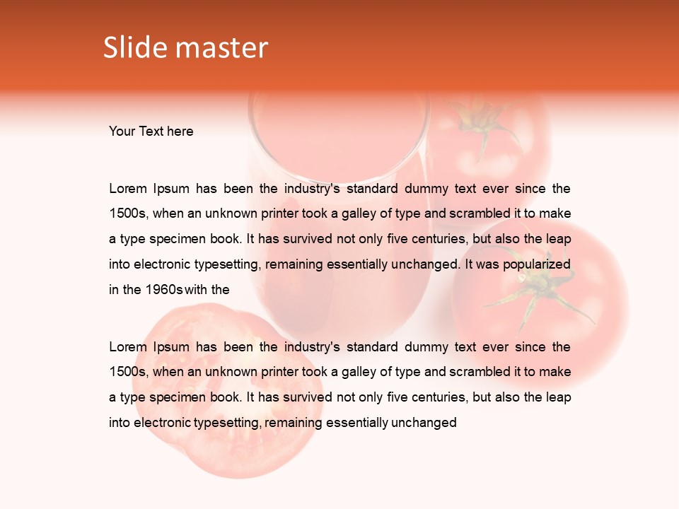 Vegetarian Cup Sweet PowerPoint Template