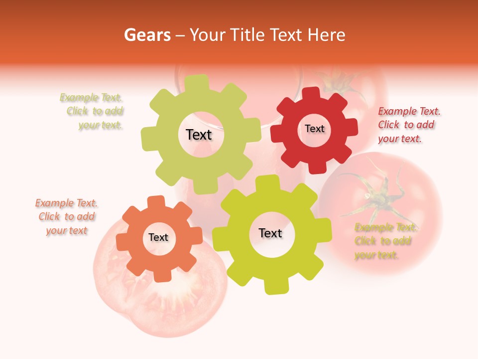 Vegetarian Cup Sweet PowerPoint Template