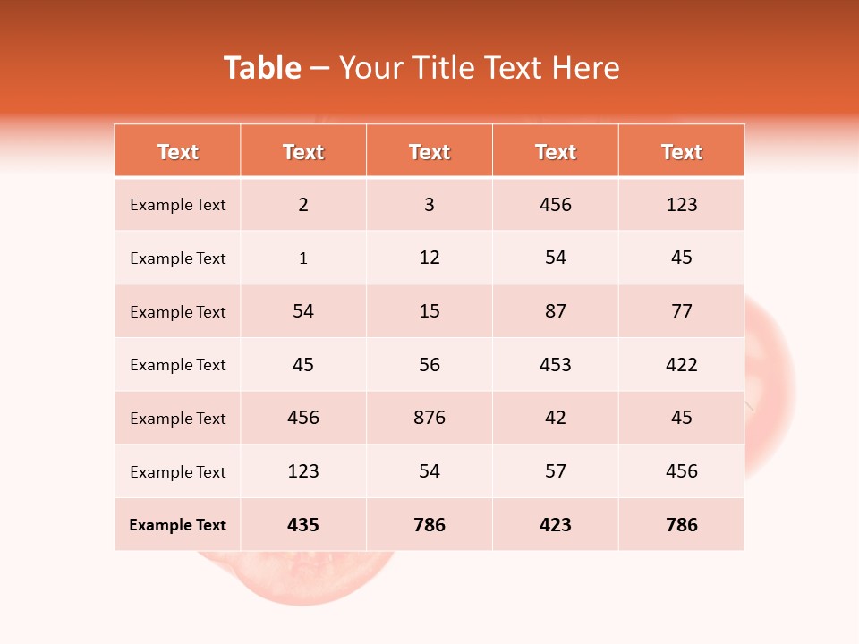Vegetarian Cup Sweet PowerPoint Template