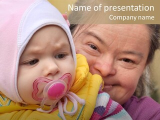 Resting Image Offspring PowerPoint Template