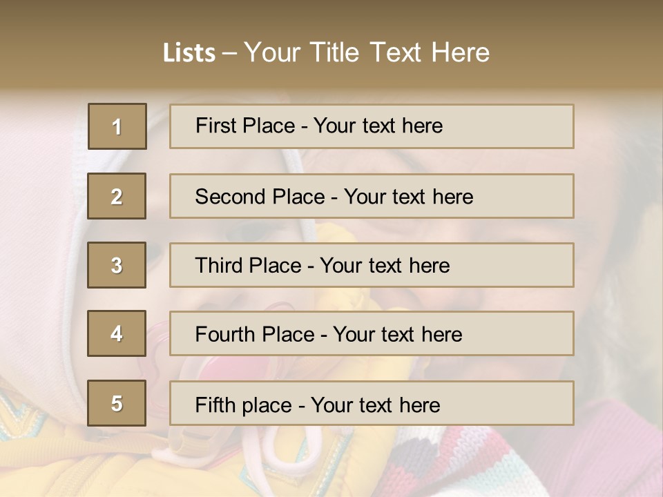 Resting Image Offspring PowerPoint Template