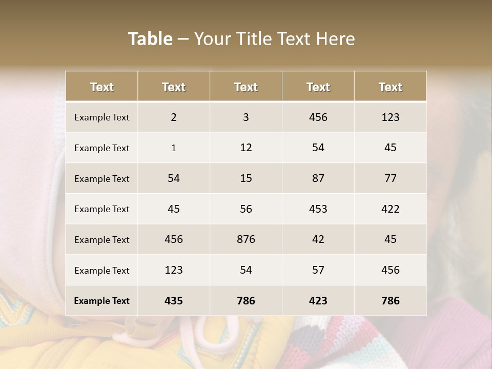 Resting Image Offspring PowerPoint Template