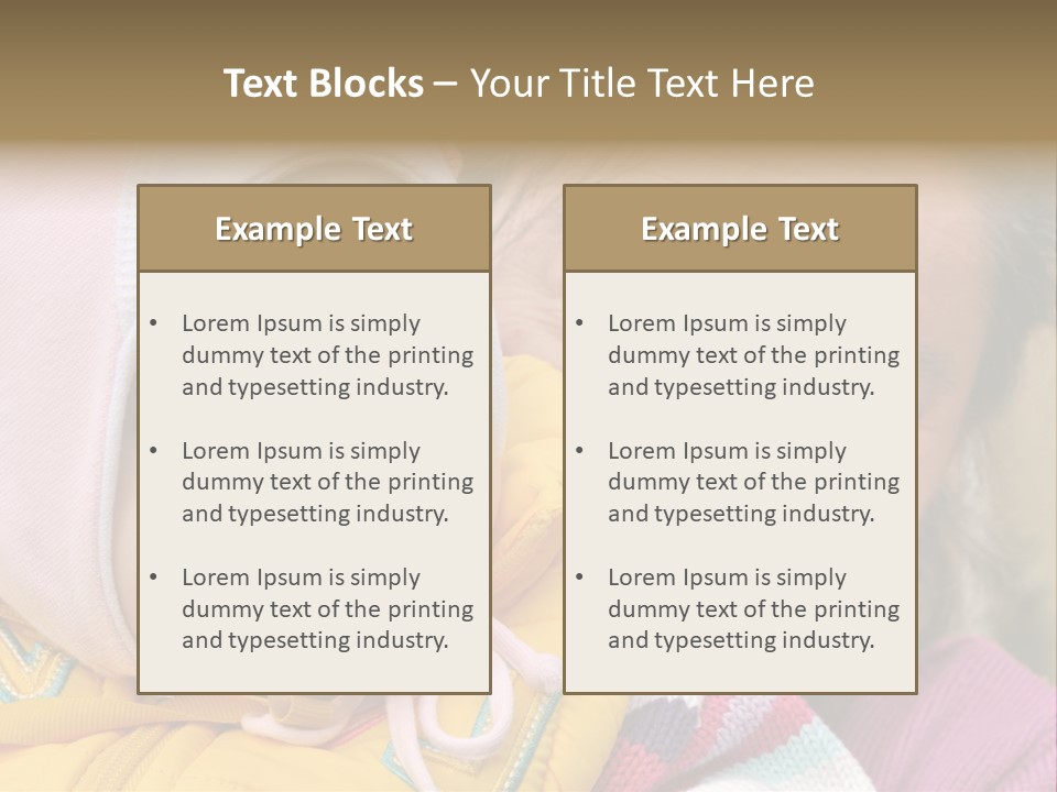 Resting Image Offspring PowerPoint Template