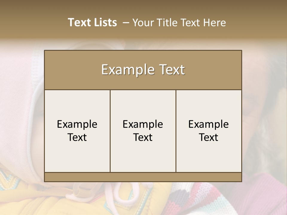 Resting Image Offspring PowerPoint Template