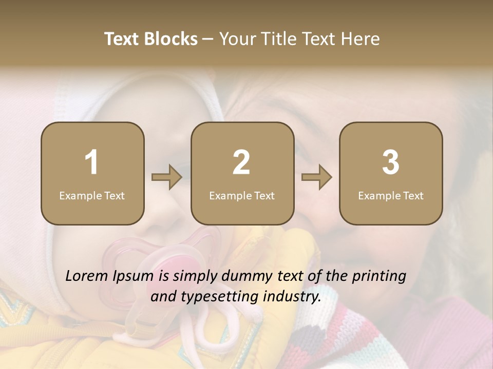 Resting Image Offspring PowerPoint Template
