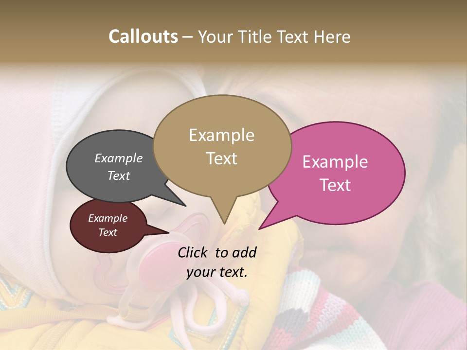 Resting Image Offspring PowerPoint Template