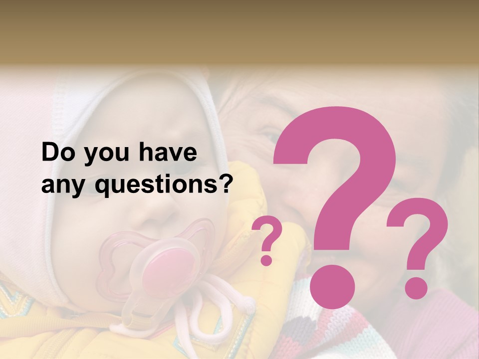 Resting Image Offspring PowerPoint Template