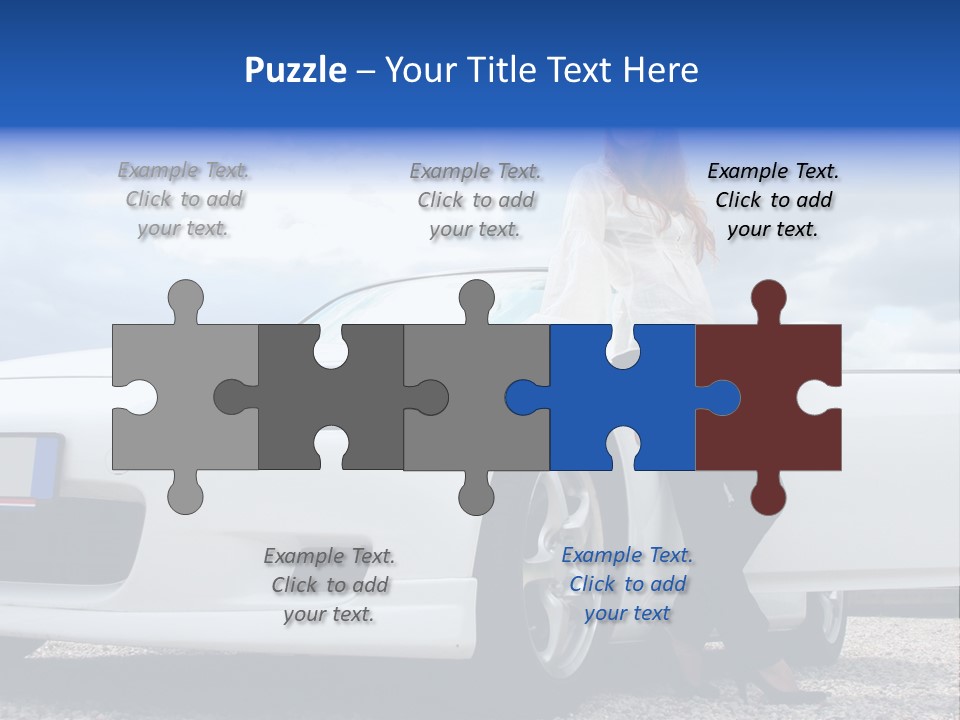 Person Vehicle Drive PowerPoint Template