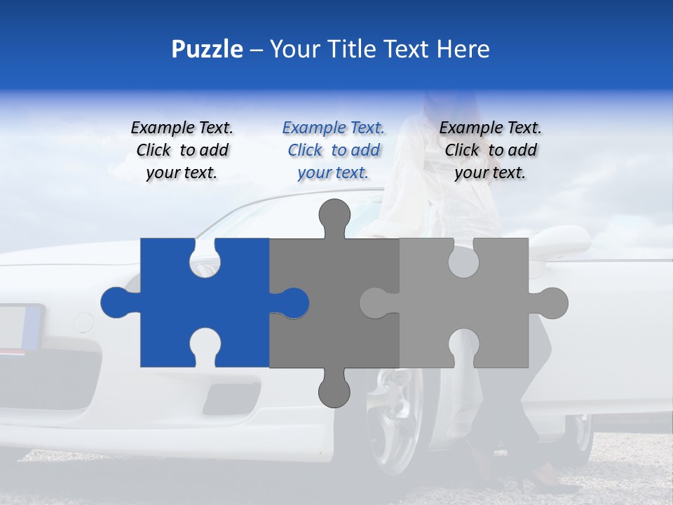 Person Vehicle Drive PowerPoint Template