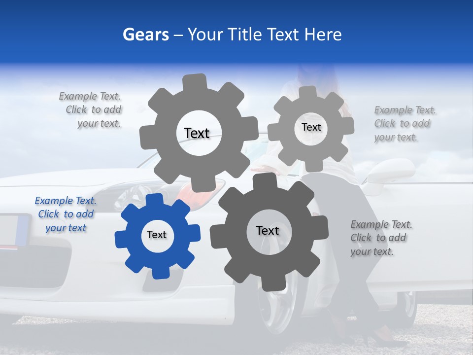 Person Vehicle Drive PowerPoint Template