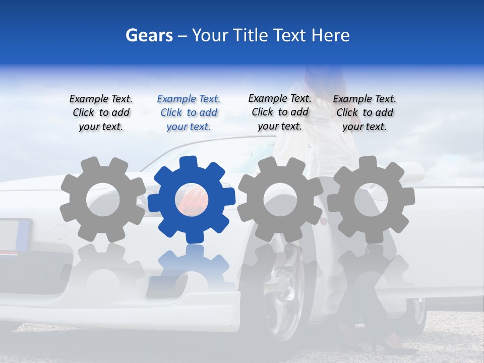 Person Vehicle Drive PowerPoint Template
