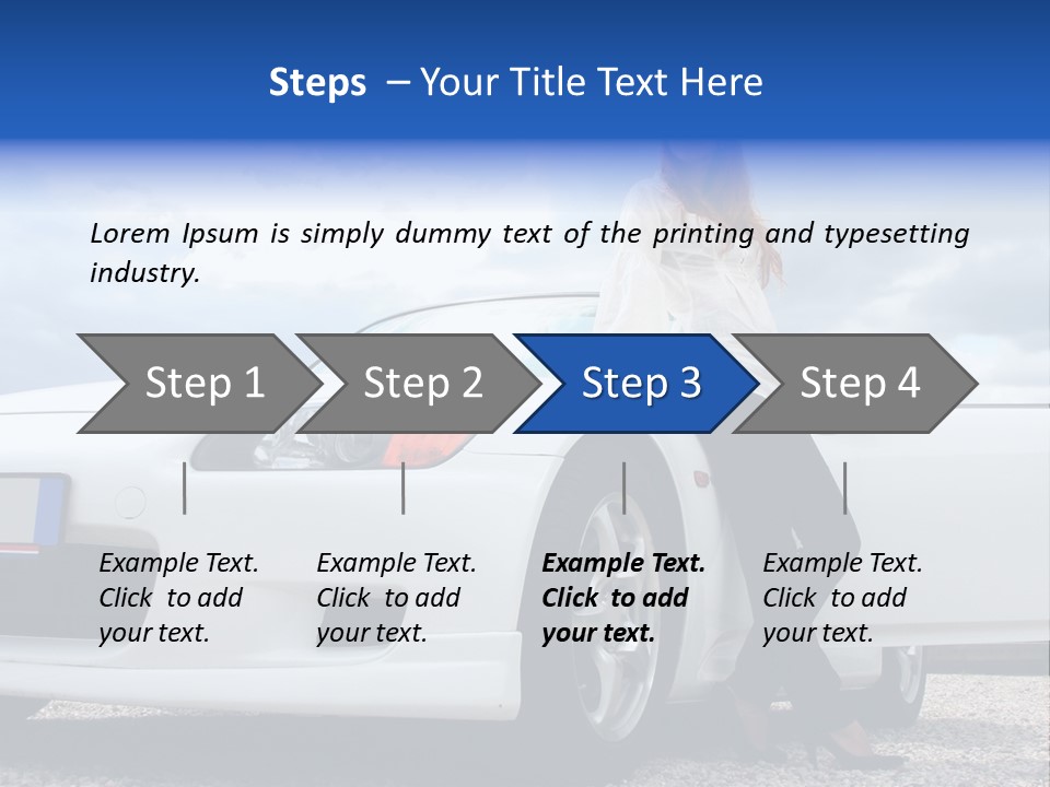 Person Vehicle Drive PowerPoint Template