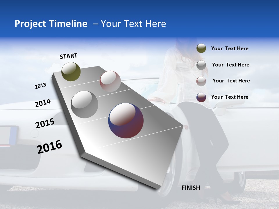 Person Vehicle Drive PowerPoint Template