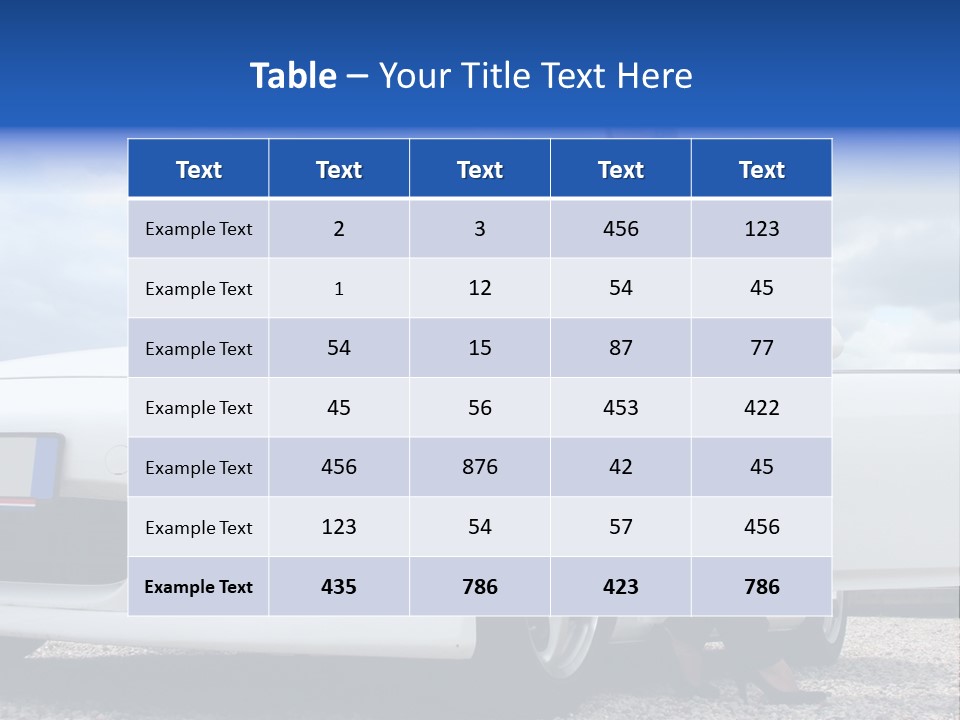 Person Vehicle Drive PowerPoint Template