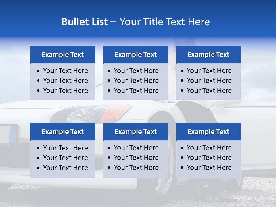 Person Vehicle Drive PowerPoint Template