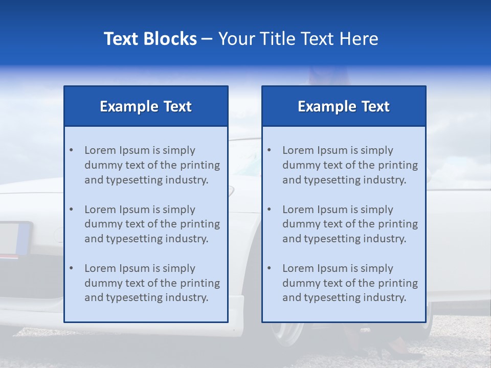 Person Vehicle Drive PowerPoint Template