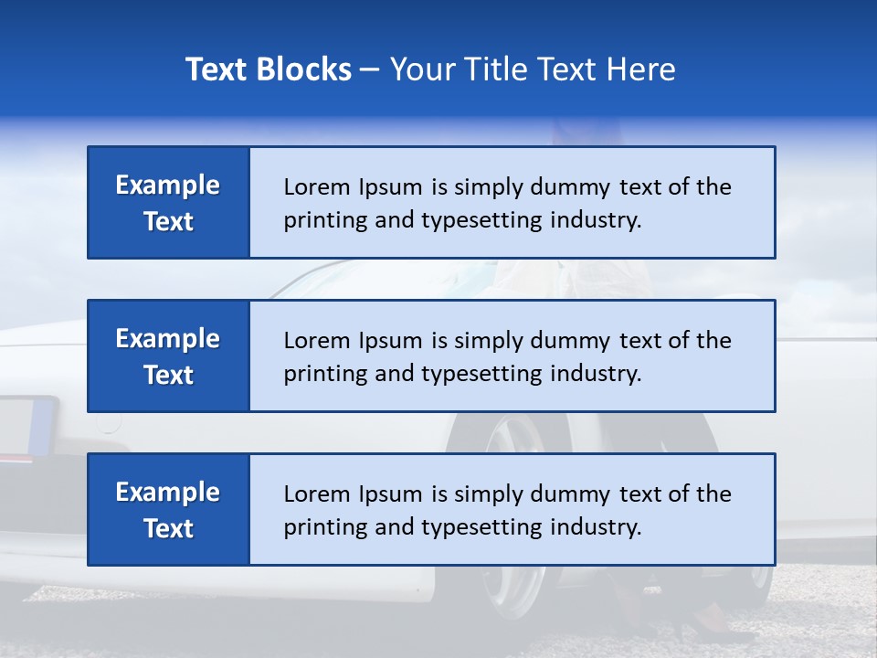 Person Vehicle Drive PowerPoint Template