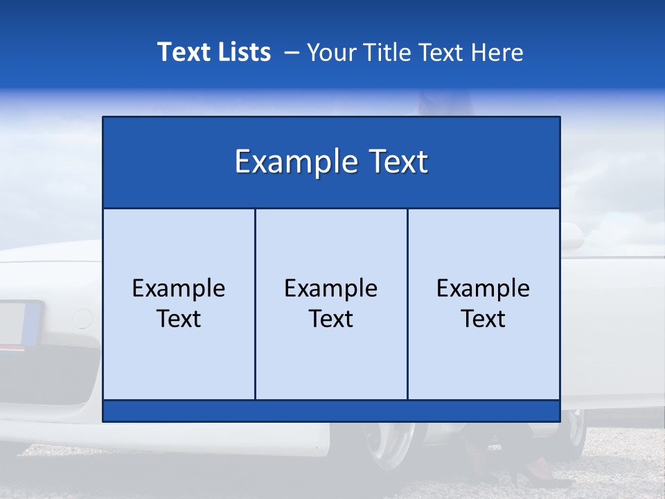Person Vehicle Drive PowerPoint Template