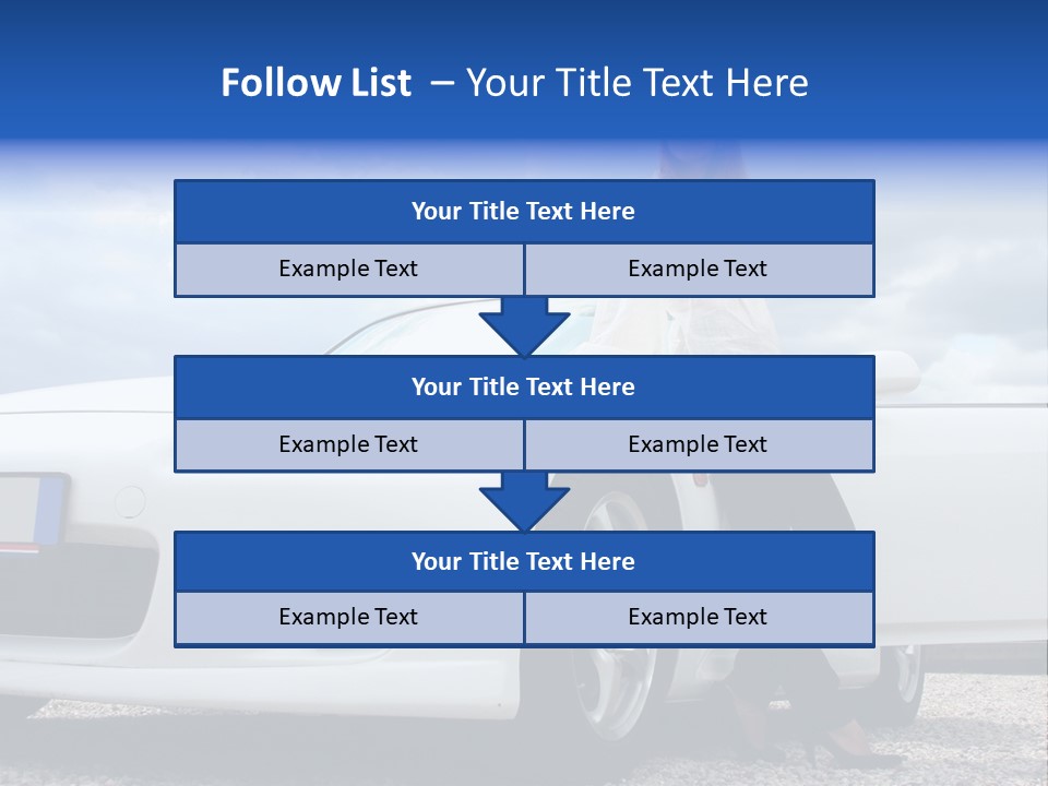 Person Vehicle Drive PowerPoint Template
