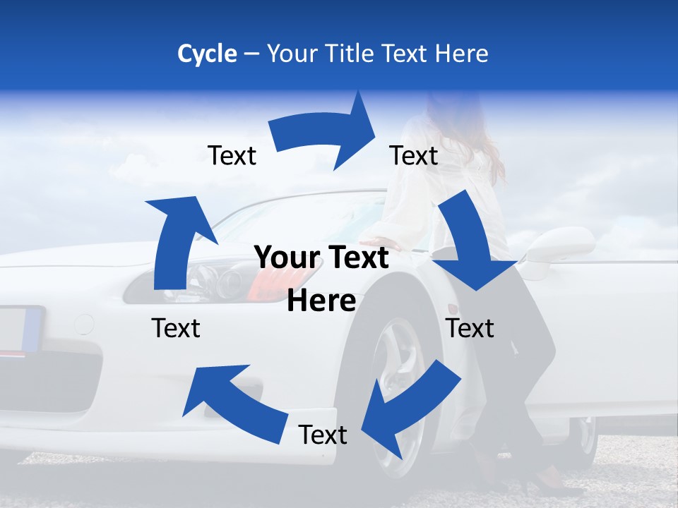 Person Vehicle Drive PowerPoint Template