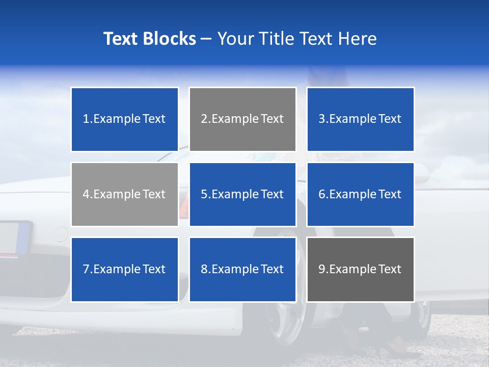 Person Vehicle Drive PowerPoint Template