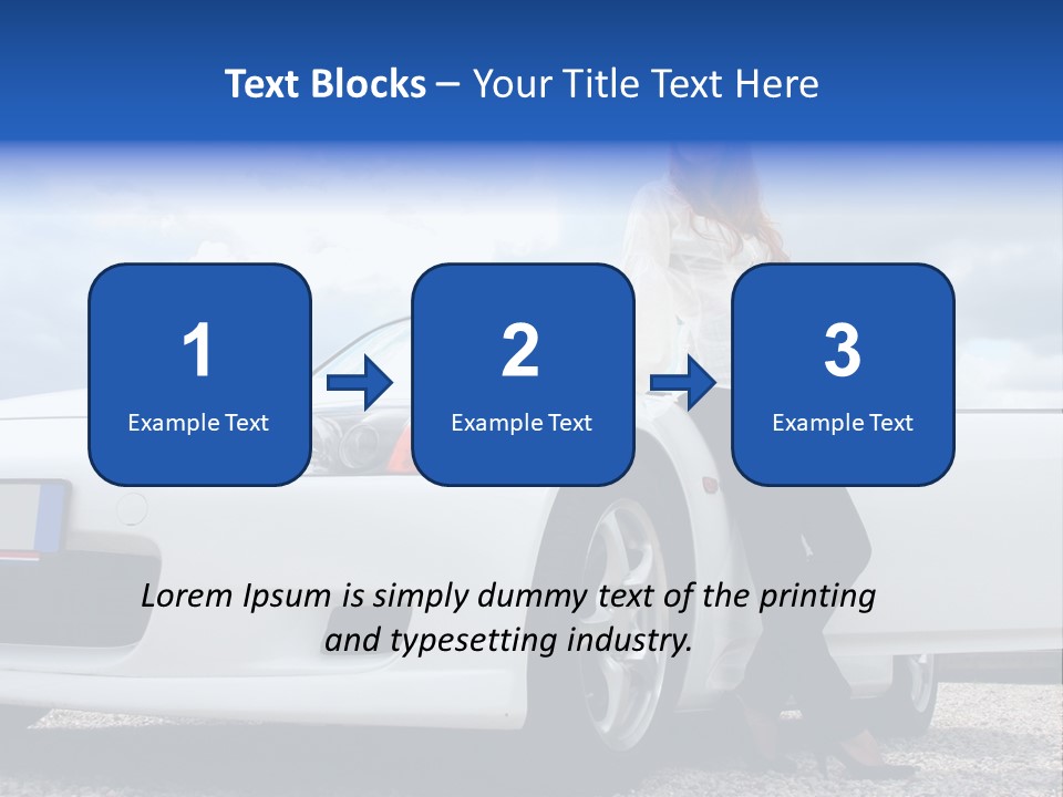 Person Vehicle Drive PowerPoint Template