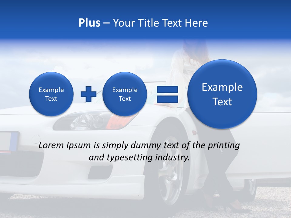 Person Vehicle Drive PowerPoint Template
